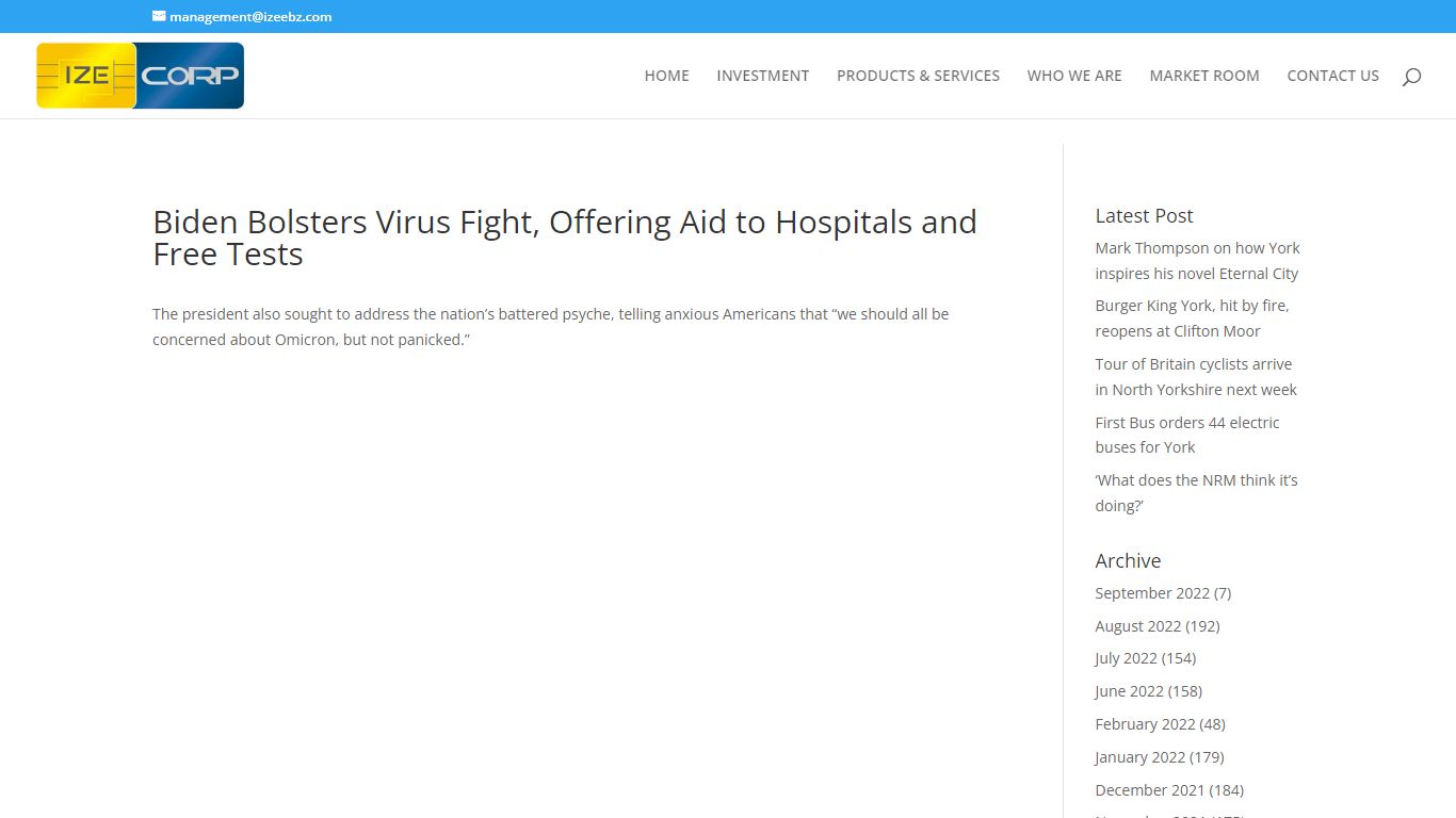 Biden Bolsters Virus Fight, Offering Aid to Hospitals and Free Tests
