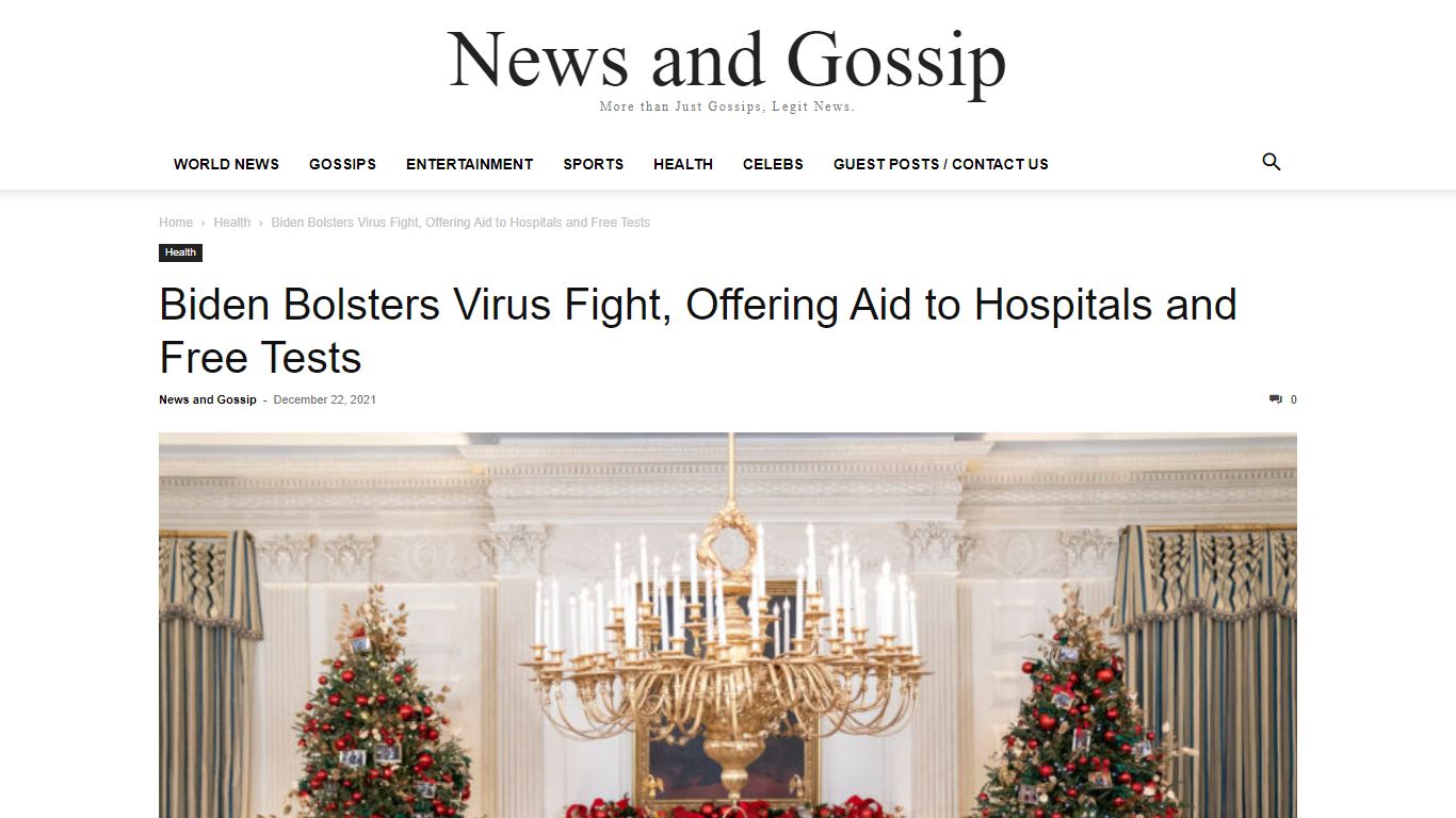 Biden Bolsters Virus Fight, Offering Aid to Hospitals and Free Tests ...